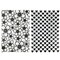 Wrapables Embossing Folder Paper Stamp Template for Scrapbooking, Card Making, DIY Arts &#x26; Crafts (Set of 2)